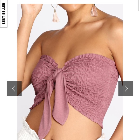 Mauve Crop Top - Picture 2 of 4